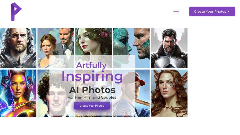 AI Photos website