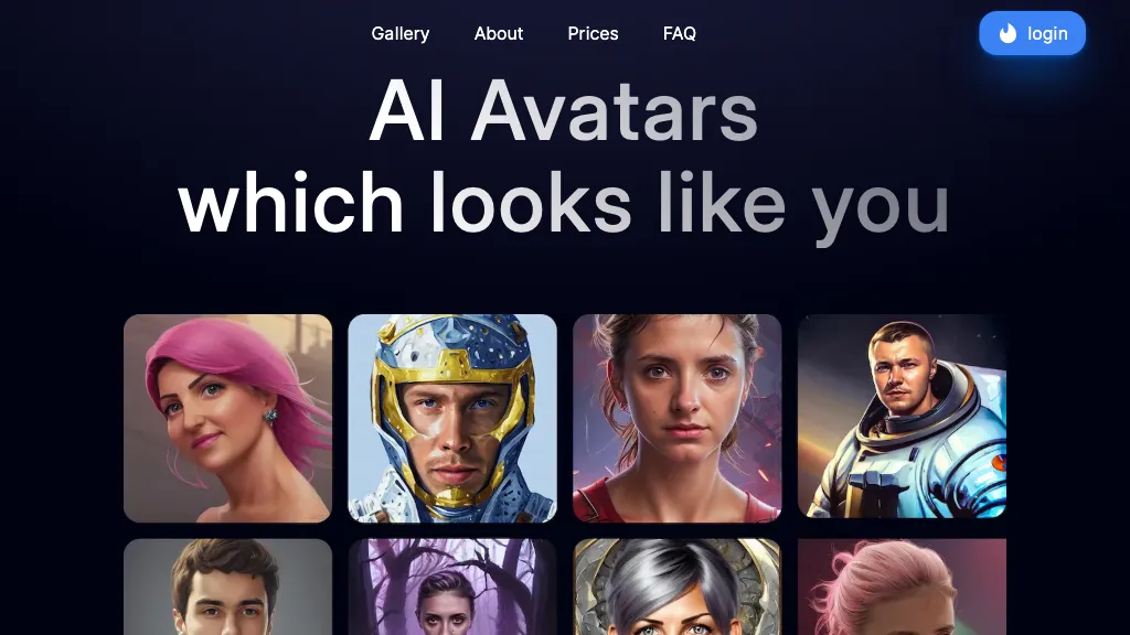 AI Portrait Generator website