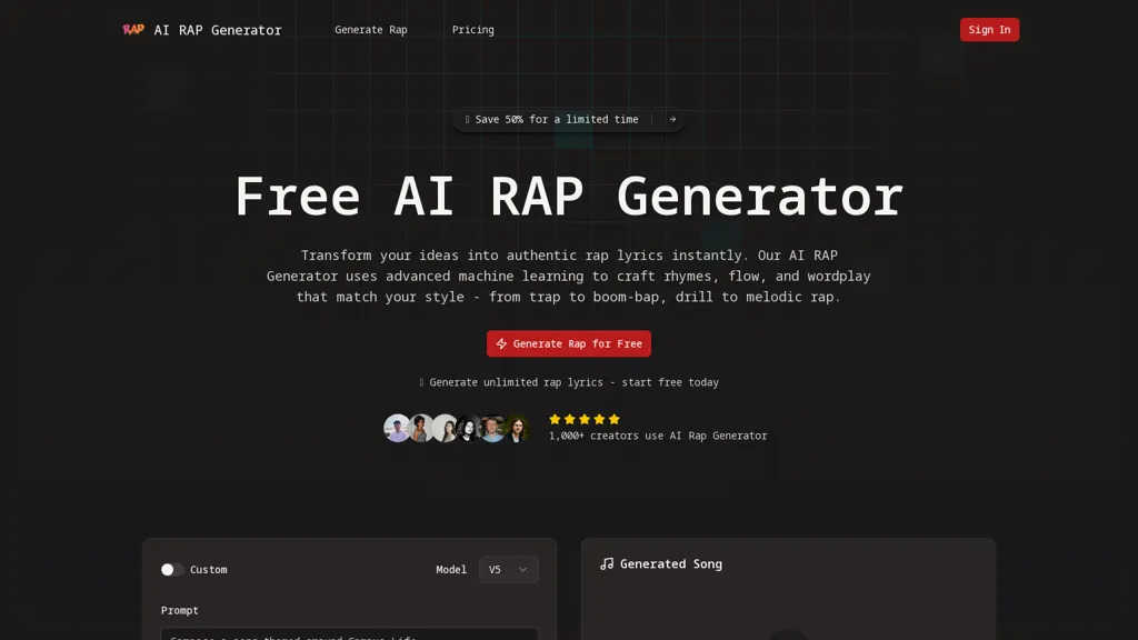 AI Rap Generator alternatives and competitors