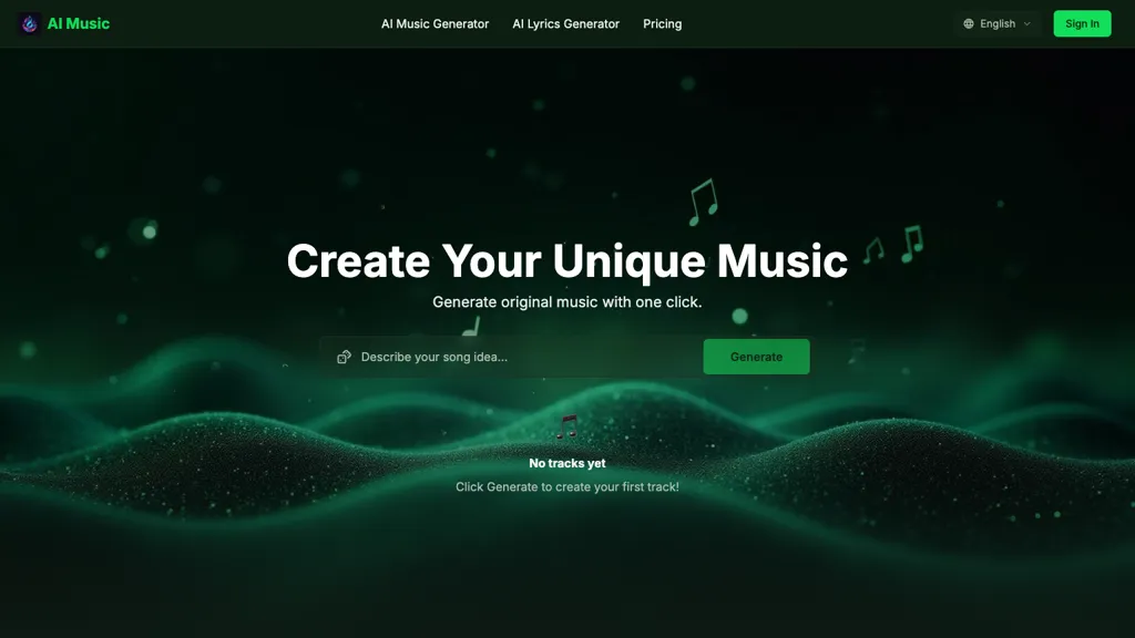 AI Song Creator website