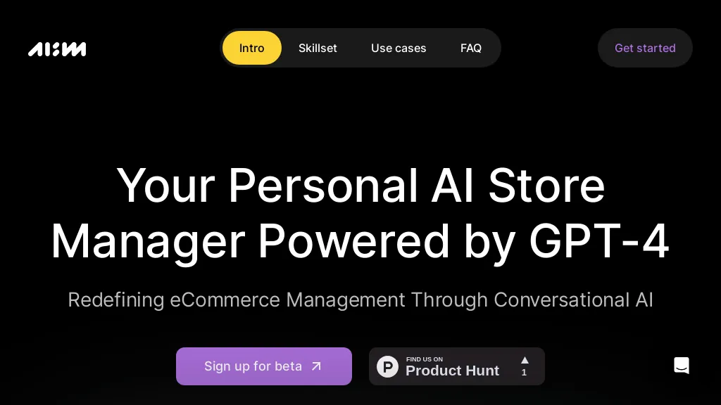 AI Store Manager website