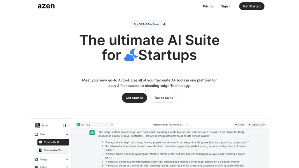 AI-Suite: Azen website