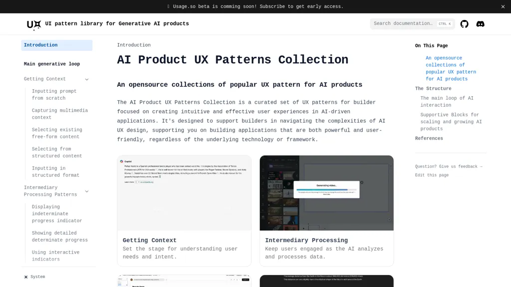 AI UX Patterns