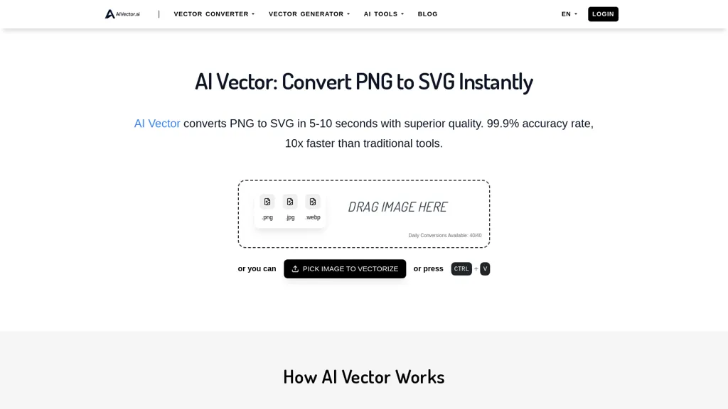 AI Vector.ai AI tool screenshot