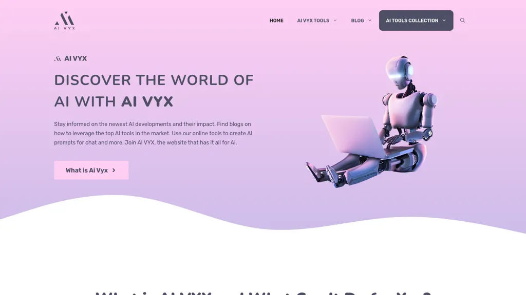 AI VYX website
