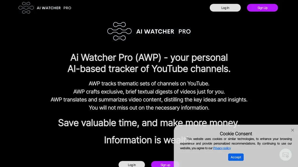 AI Watcher PRO website