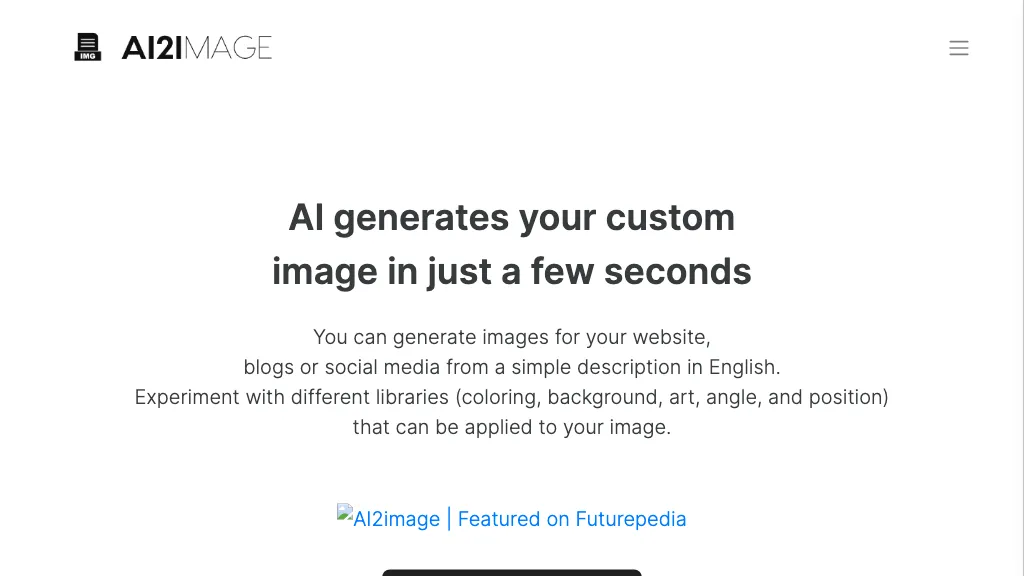 AI2image website