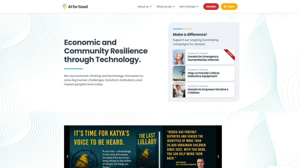 ai4good.org AI tool screenshot