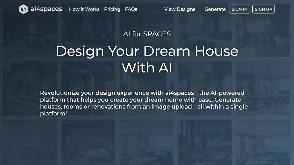 AI4spaces website
