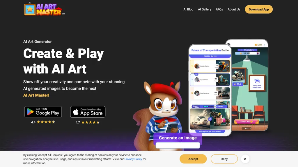 aiartmaster.co website