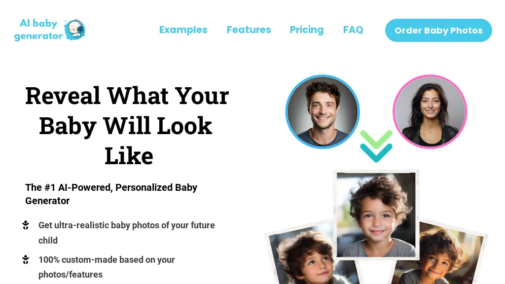 AI baby Generator website