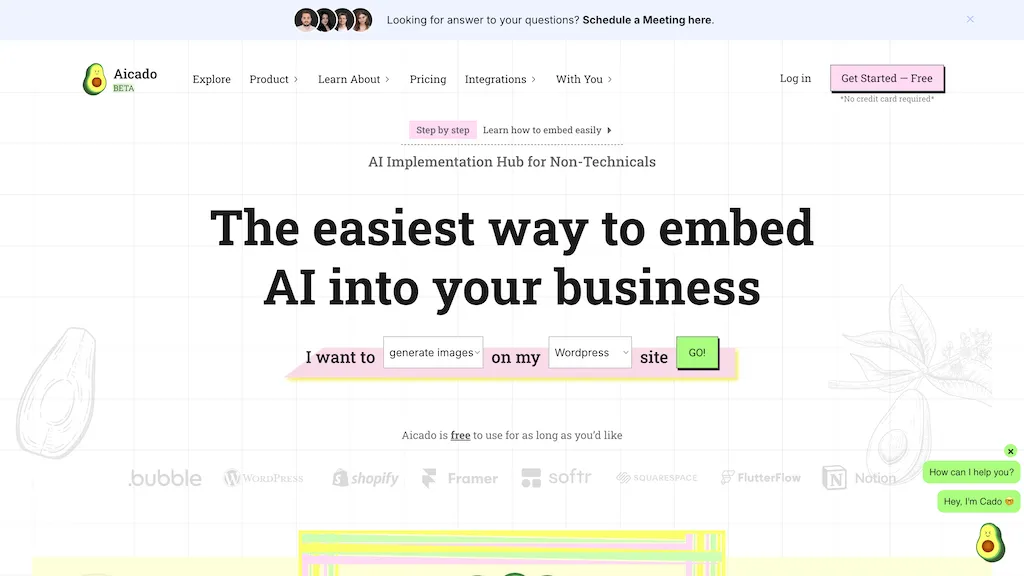 Aicado AI website