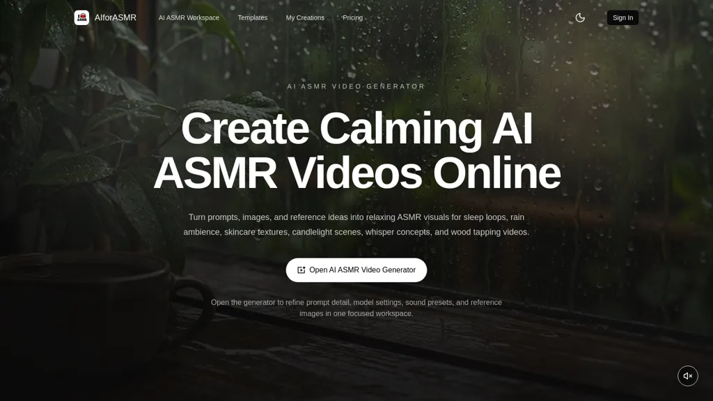 AIforASMR screenshot