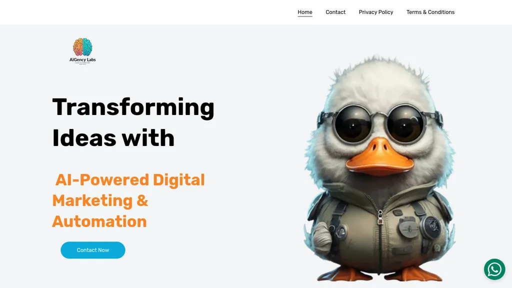 Aigency Labs website