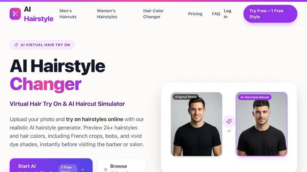 AI Hairstyle screenshot