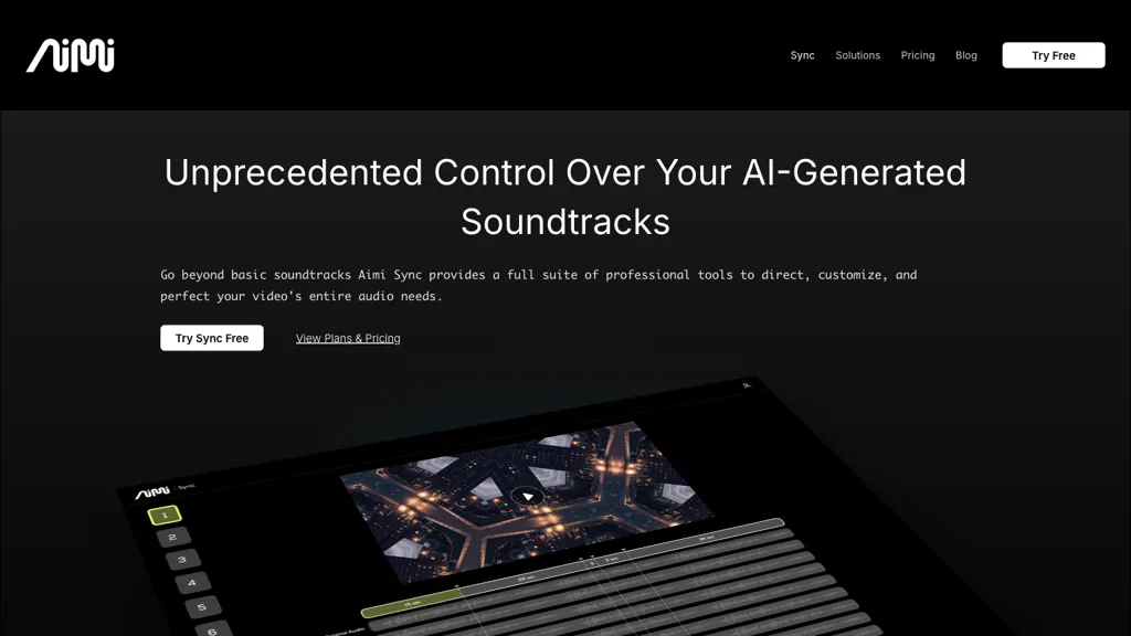 Aimi Sync AI tool screenshot