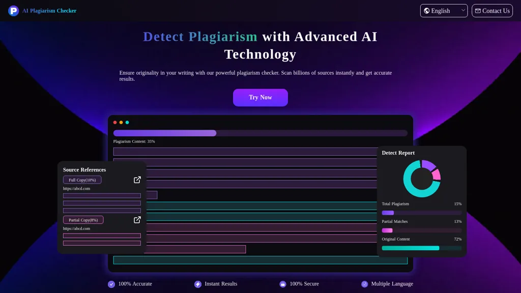 AIPlagiarismChecker AI tool screenshot