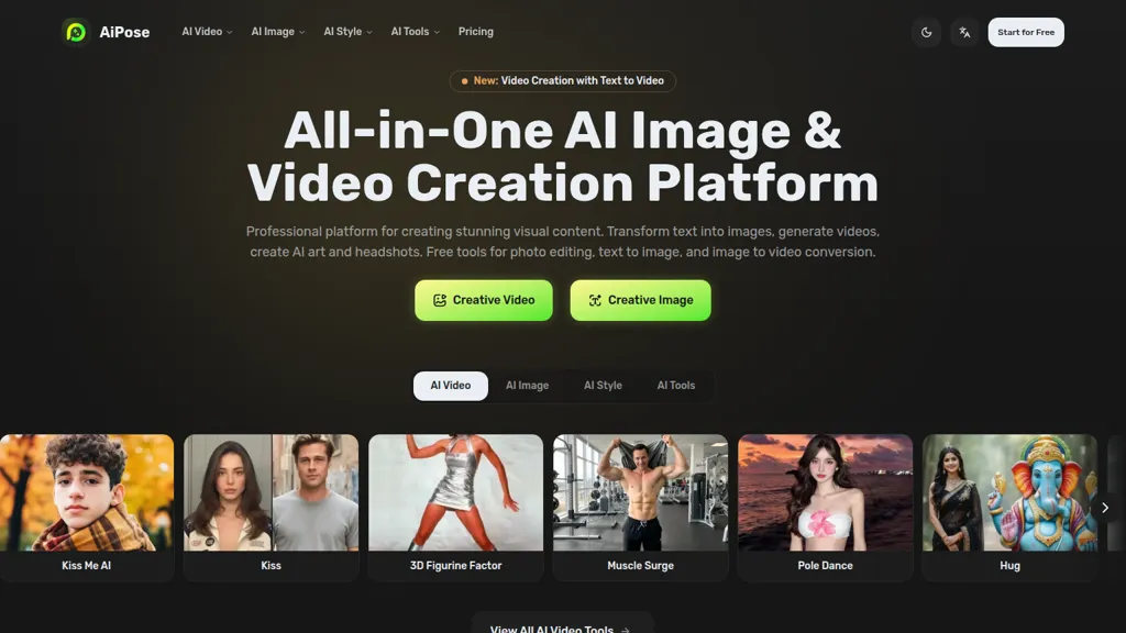 AIPose AI tool screenshot
