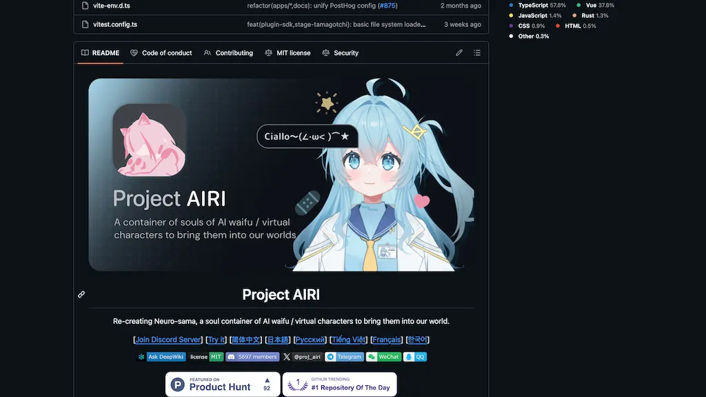 Airi AI Companions AI tool screenshot