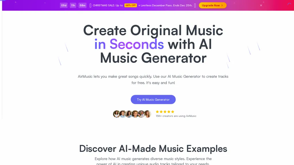 AirMusic AI tool screenshot