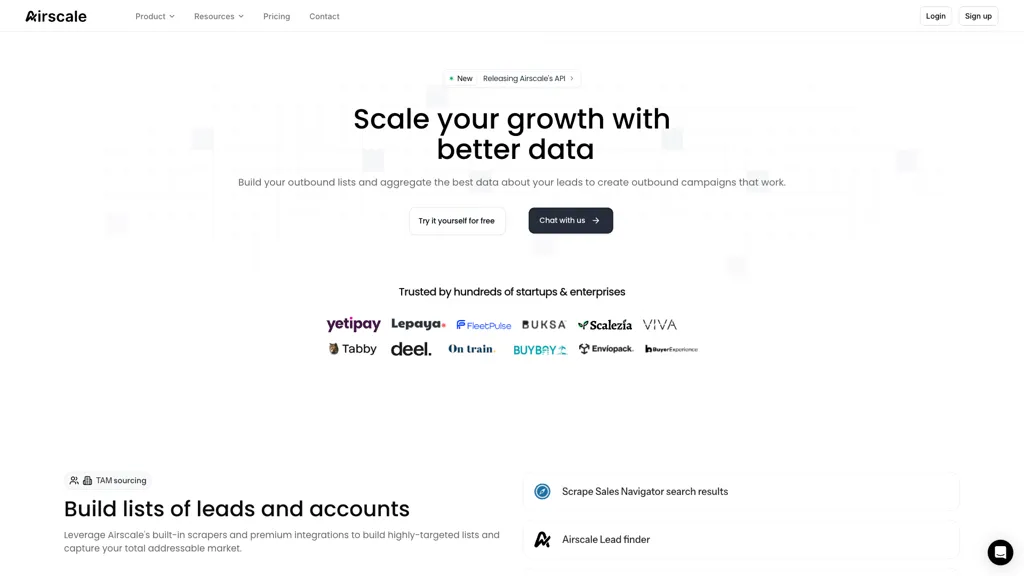 Airscale AI tool screenshot