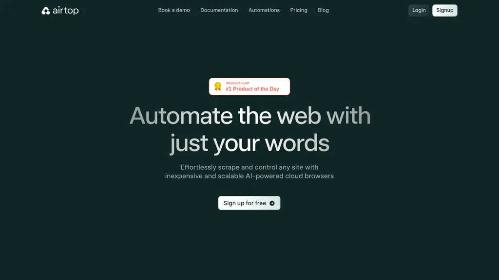 Airtop website
