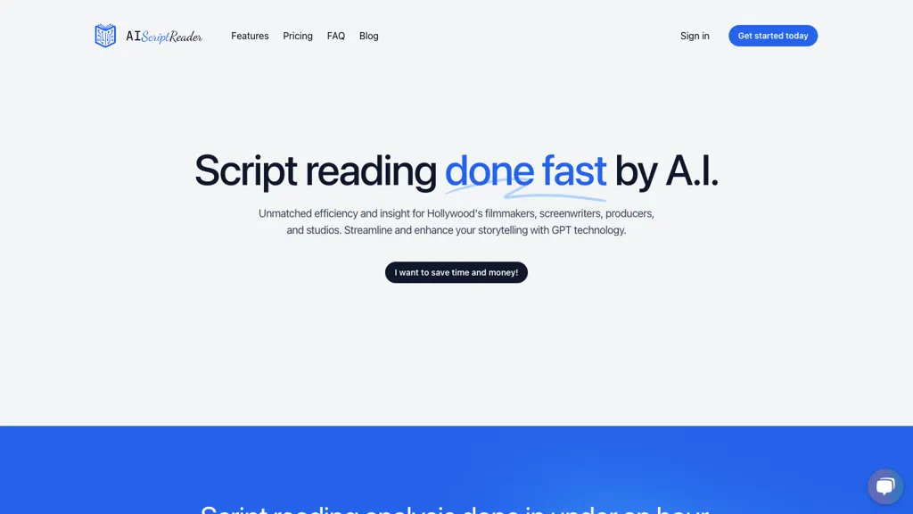 AIScriptReader website