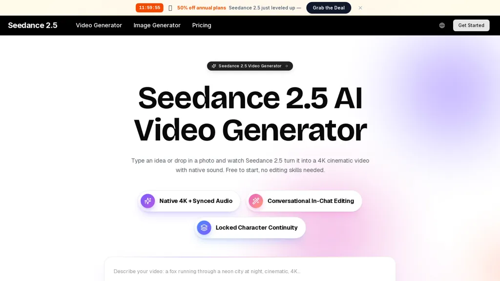 aiseedance25.ai AI tool screenshot