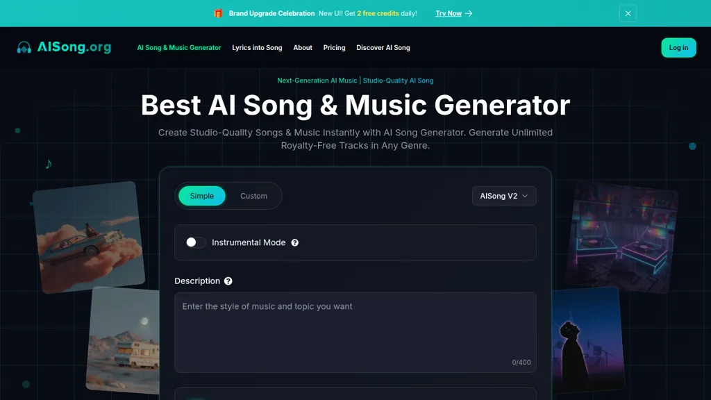 AISong.org AI tool screenshot