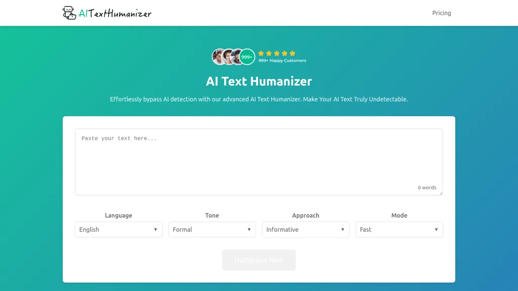 AITextHumaniizer.app website