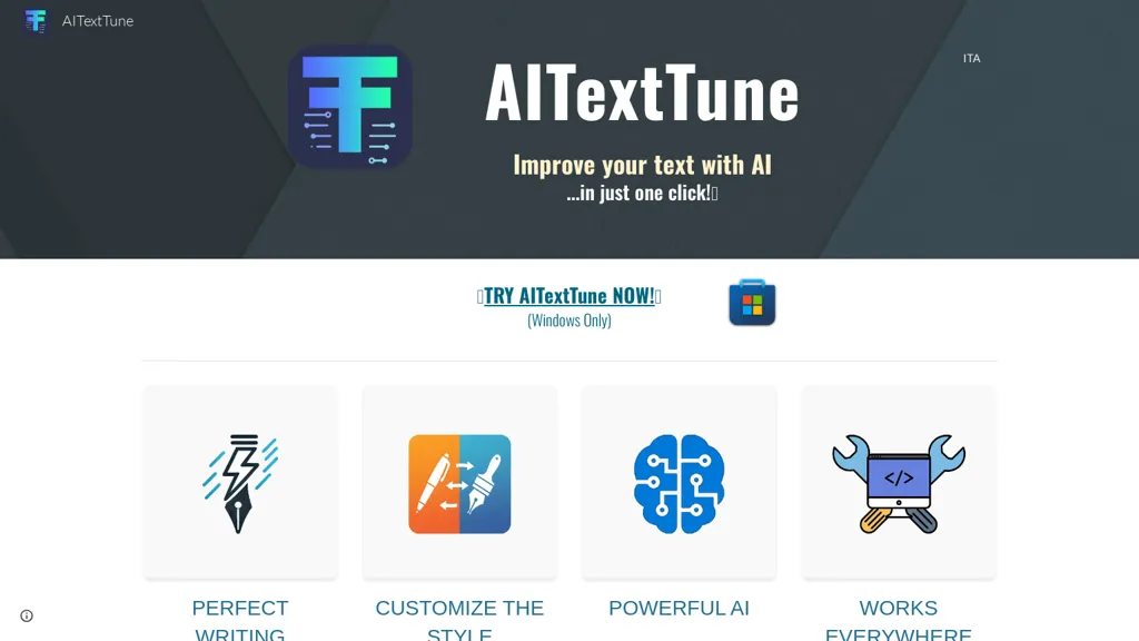 AITextTune AI tool screenshot
