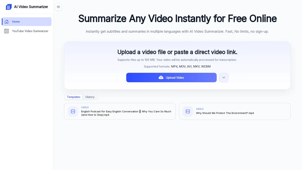 AIVideoSummarizer.io alternatives and competitors