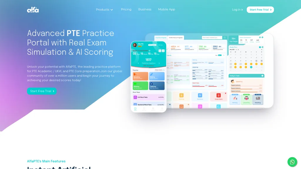 AlfaPTE website