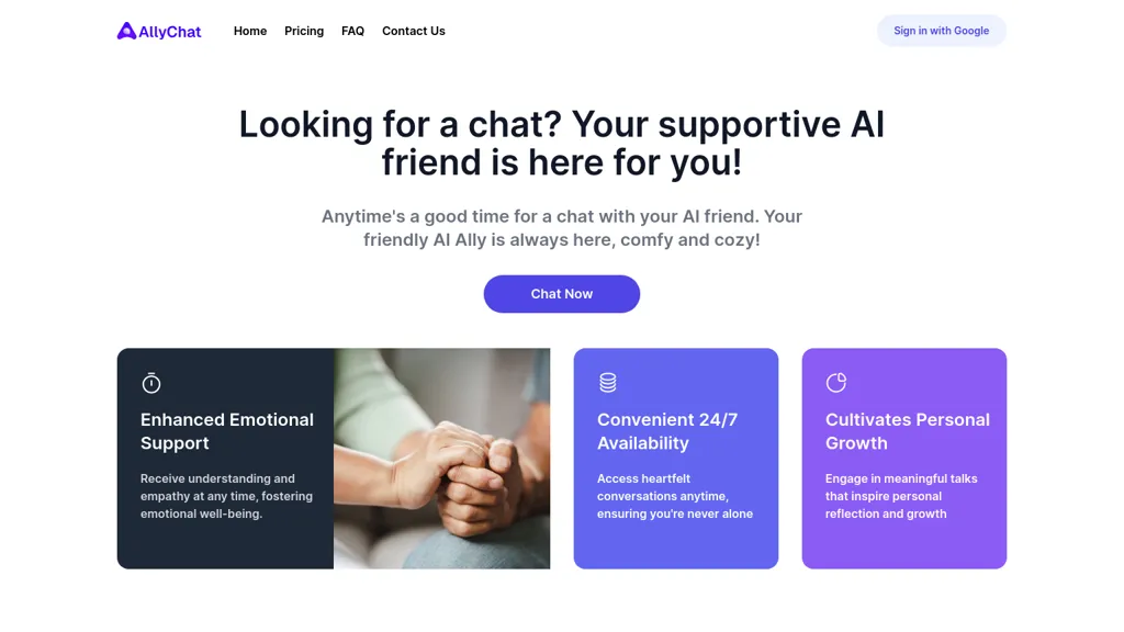AllyChat website