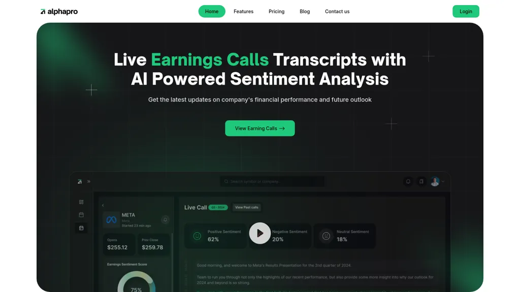 Alphapro website
