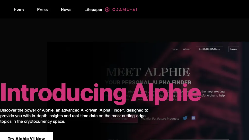 Alphie website