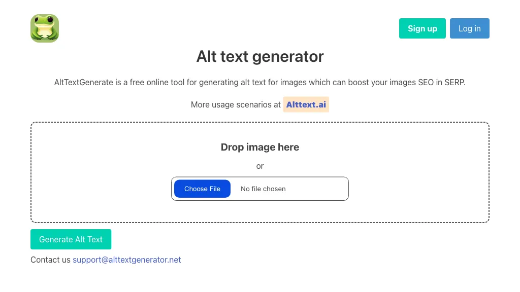 Alt Text Generator website