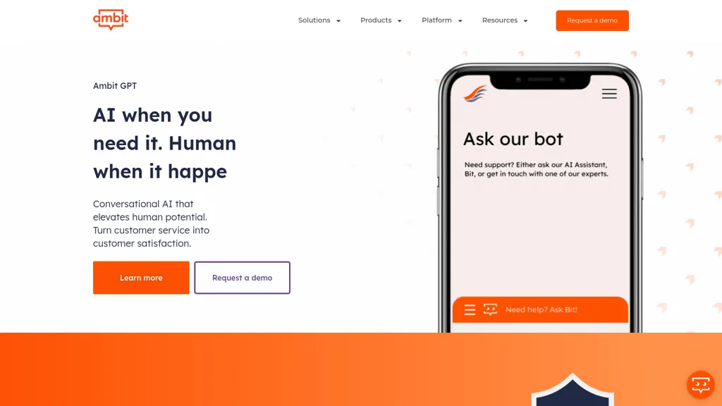 Ambit.ai website