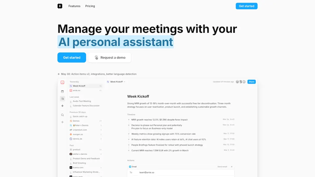 Amie website
