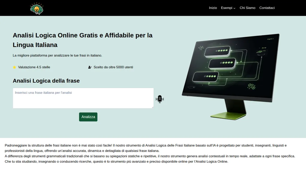 Analisi Logica Tool AI tool screenshot