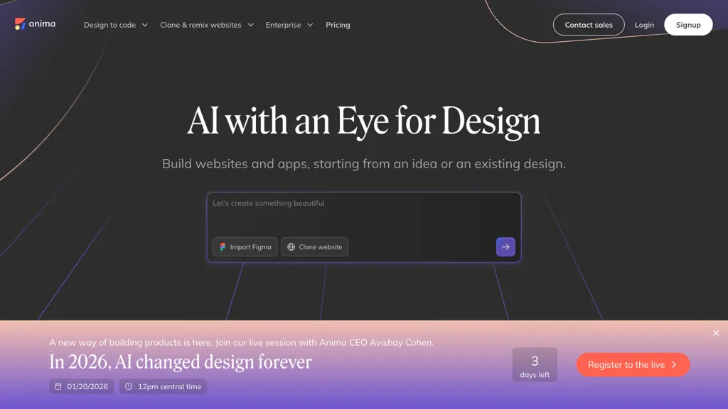 Anima AI tool screenshot