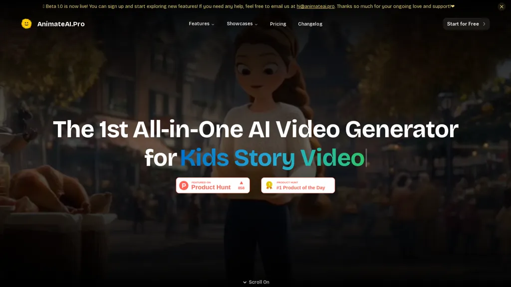 Animate AI website