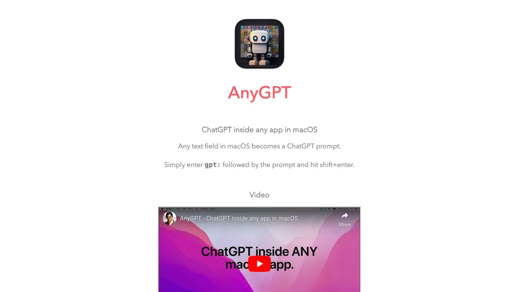 AnyGPT website
