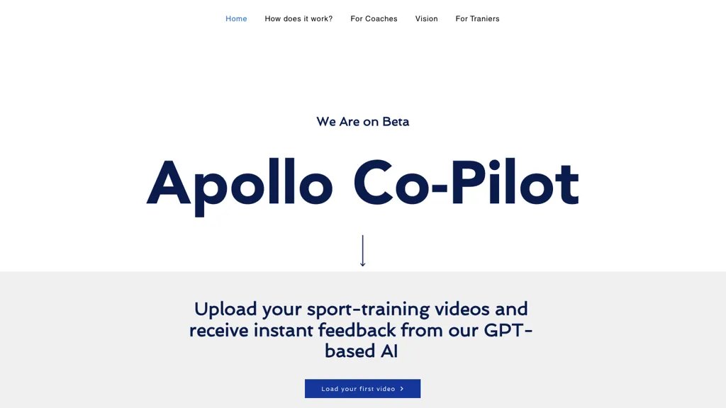 Apollo Co-Pilot Beta website