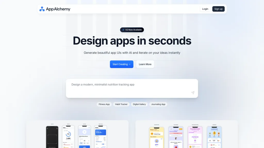 App Alchemy AI tool screenshot