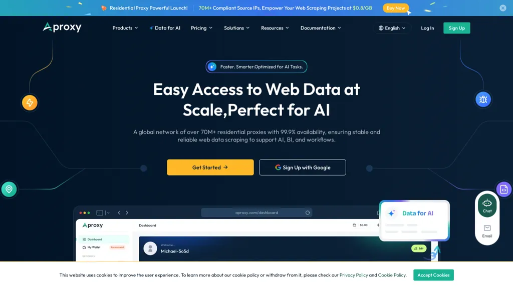 AProxy AI tool screenshot