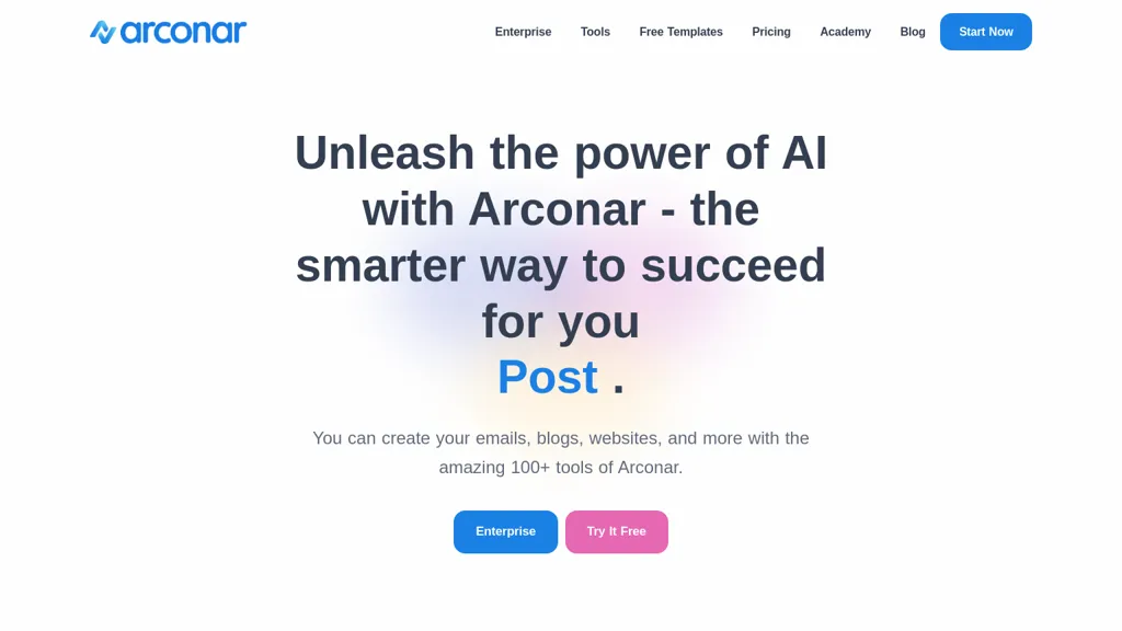 Arconar AI tool screenshot