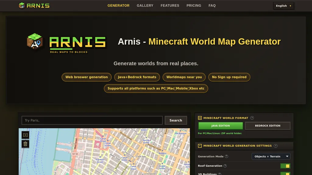Arnis AI tool screenshot