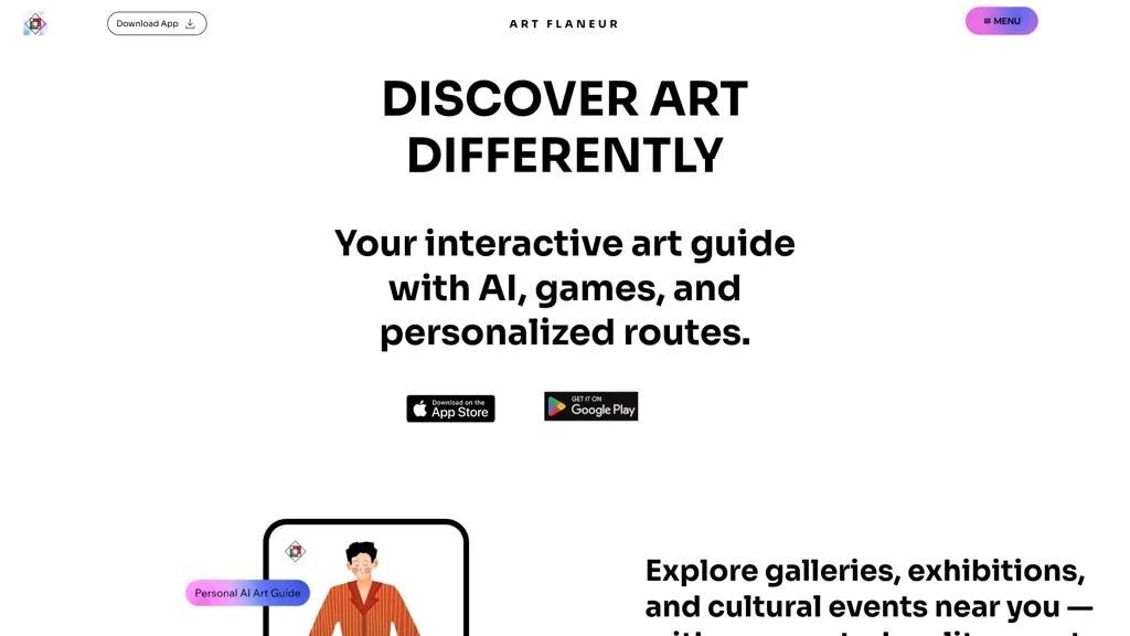 Art Flaneur AI tool screenshot