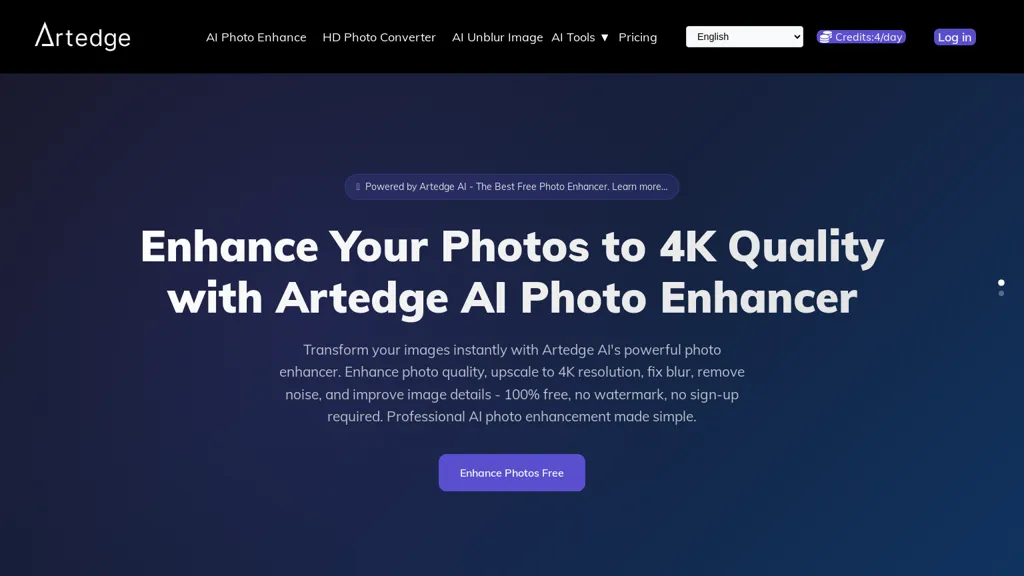 Artedge AI AI tool screenshot